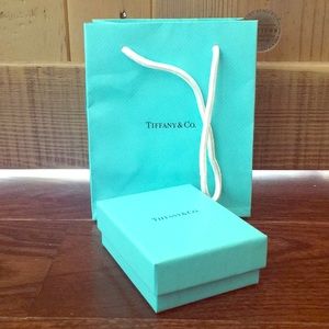 Authentic Tiffany & Co jewelry box and bag